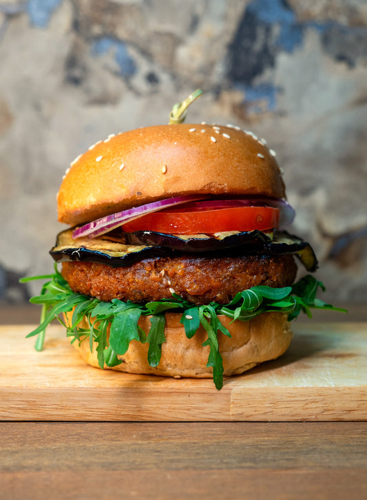 Auberginen Burger Style