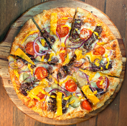 Pizza Doppelt Cheeseburger